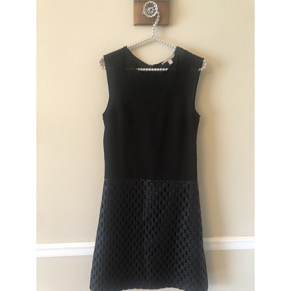 Banana Republic Womens Tall Size 4T Black Sleeveless Dress Lace